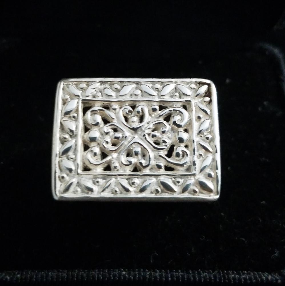 17g Solid Sterling Silver Ring - image 1